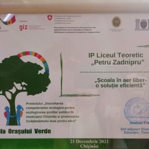 NOI NE DORIM UN ORAȘ ECOLOGIC, MODERN ȘI CURAT, UN ORAȘ AL ȘCOLILOR VERZI!