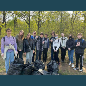 Elevii clasei a IX-a „A” au participat în Campania de salubrizare organizată de Pretura sectorului Ciocana