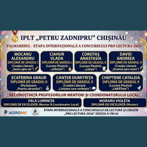 Rezultate remarcabile la nivel internațional!